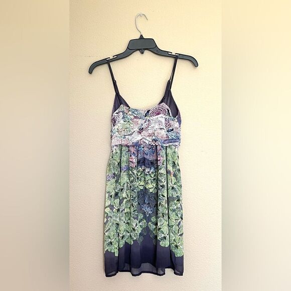 Anthropologie Staring At Stars Mini Chiffon Dress - Picture 10 of 11